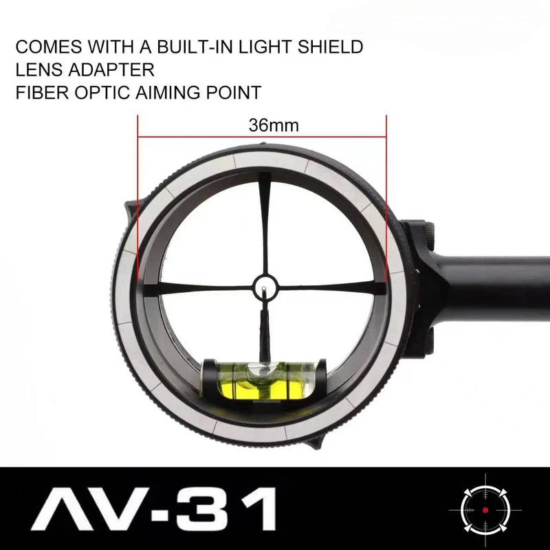 Single Pin Compound Bow Sight, Aluminum Alloy Long | SAMAG