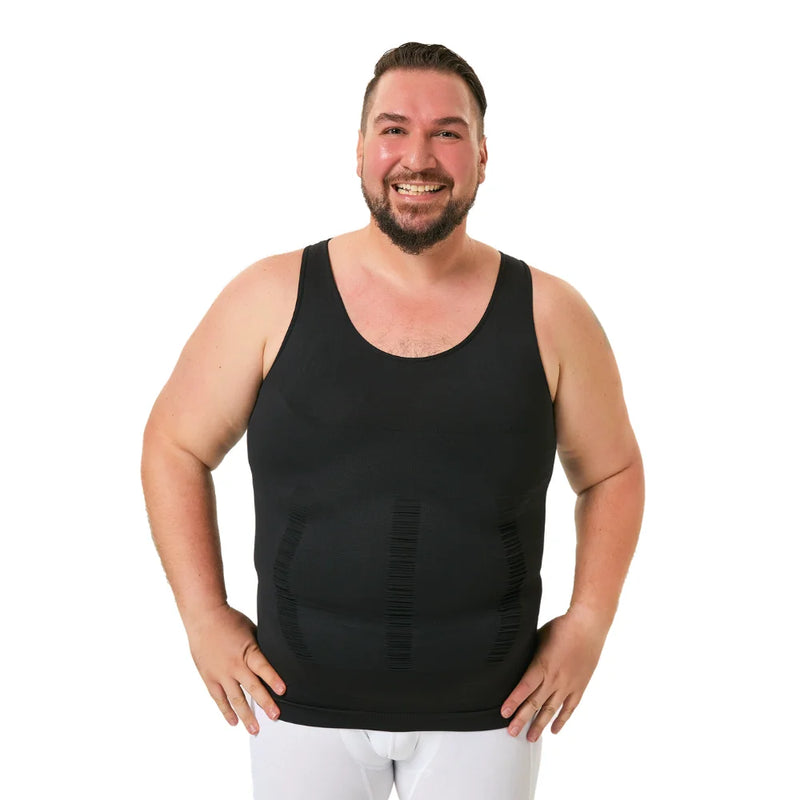 Men Slimming Compression Vest Tummy Control Belly Shaper Workout Tank Top Undershirt Waist Trainer Body Shapewear