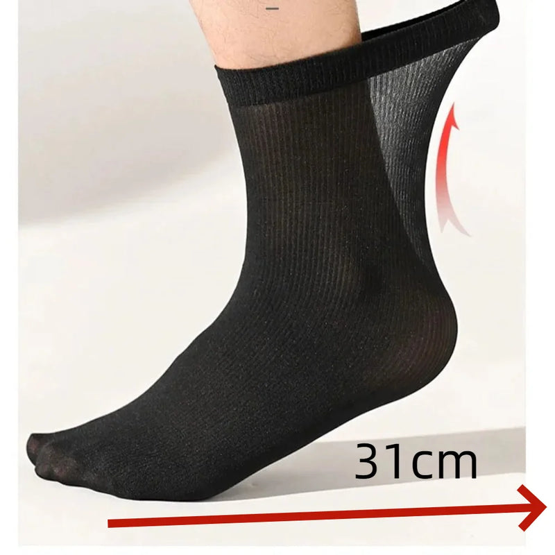 10pairs New Fashion Breathable Men Ice Silk Socks Soft | SAMAG