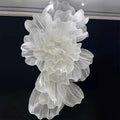 Wedding Props Giant Floral Organza Iris Flowers Artificial Wedding Backdrop Hall Hanging Decor Gauze Flower Party Window Display