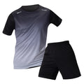 2-Piece Men's Suit Youth Four-Season Gradient T-Shirt Short-Sleeved Sports Quick-Drying Comfortable Home Wear Fashionable