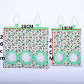 2/3 Holes Hanging Hay Bag with hooks for Bunny Guinea Pigs Small Animal Feeder Rabbit Food Dispensers Bag Pet Feeding Bag