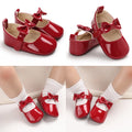 0-18 Months Red Girl Boy Newborn Baby Christmas Cute Cartoon Cotton Shoes Soft Sole Toddler Infant Walking Shoes