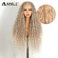 Noble Twist Braided Wigs 13X4 Box Braided Lace Wig For Black Women Synthetic Lace Frontal Wig Faux Locs Wig Goddess Braids Wigs