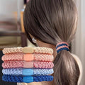 5pc Europe and America Good High Elasticity Hair Ties Rope Scrunchies for Women Men Girls  Ponytail Holder Hair Accessories