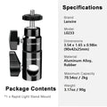 Lanxire Light Stand Adapter with 1/4" Screw Ball Head for Studio Monitor Stand Camera Mount Photo Studio Photography Light Stand