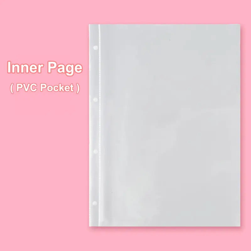 Portfolio Binder Folder A3 A4 A5 Document Organizer Art Drawing Paper Folder 4-Ring Binder PVC Pocket File Folder For Documents