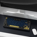 KBDiy GMK Blue Samurai Keycap Cherry Profile Double Shot PBT ISO Keycaps For Gamer Mechanical Keyboard Kit Gaming Point Key Cap