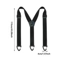 Suspenders for Men with Swivel Hooks for Work Jeans Y Back Adjustable Elastic Trouser Braces Belt Loop - Visuel 7 | SAMAG