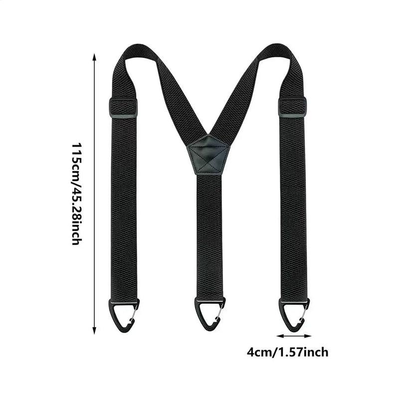 Suspenders for Men with Swivel Hooks for Work Jeans Y Back Adjustable Elastic Trouser Braces Belt Loop - Visuel 7 | SAMAG