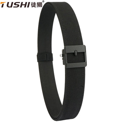 TUSHI Belt Hard Military for Men and Women Tight Nylon Tactical Outdoor Metal Automatic Buckle IPSC Casual Girdle | SAMAG