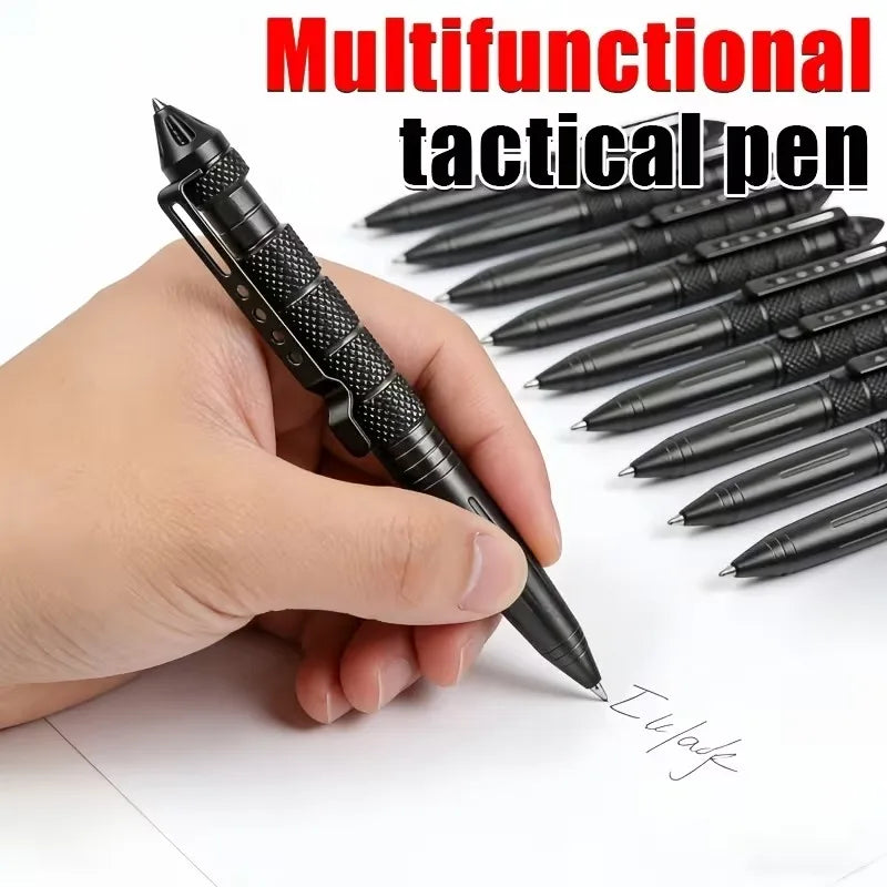 Tactical Pen Self Defense Multifunction Emergency Survival Tool Glass Breaker Tungsten Steel Writing Pen Outdoor Rescue Escape