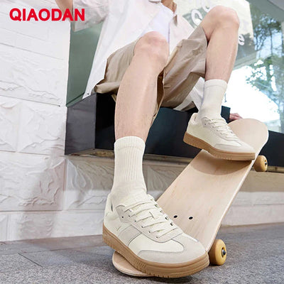 QIAODAN Flat Shoes Men's Fashion Casual Walking | SAMAG