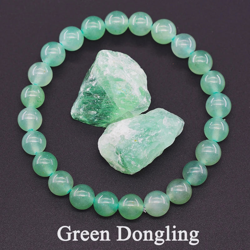 Genuine Tree Patterned Agates Beads Bracelet Woman Real Natural Moss Man Energy Stones for Healing - Visuel 8 | SAMAG