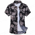 Summer Floral Hawaiian Shirts Men Fashion Short Sleeve | SAMAG