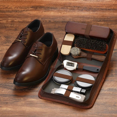 HorseHair Shoe Brush Set Leather Care Cleaning Polishing | SAMAG