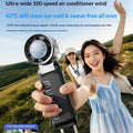 Muxce Portable Cooling Mini Air Conditioner Fan 2026 New Foldable Rechargeable Long Battery Life Low Noise Handheld Strong Power