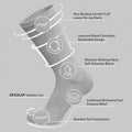 Men's Diabetic Socks Non‑Binding Top Loose Cuff, Seamless | SAMAG
