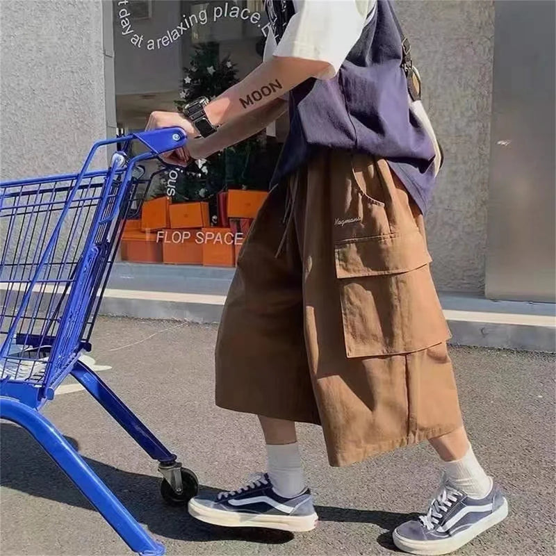 Cool Summer Hip Hop Cargo Shorts for Men's Slim Loose Ins | SAMAG