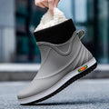 Winter Men's Rain Shoes Waterproof Rubber Boots Non-slip Fishing Rubber Galoshes Winter Warm Cotton Rain Boots Резиновые Сапоги