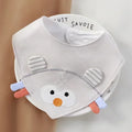 Cartoon Baby Bibs Soft Newborn Feeding Towel Cotton Cloths Baby Girls Boys Bandana Bib Newborn Saliva Towel Burp Cloths