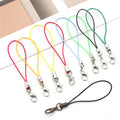 20/100PCS Strap Charm Cord Lanyard Lariat Strap Cords Lobster Clasp Rope Keychains Hooks Mobile Set Charms Jewelry Accessories