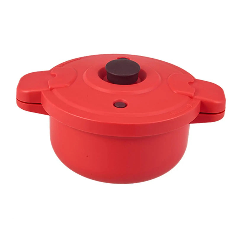 Microwave Pressure Cooker Food Grade PP Anti Scald Handle for Vegetables Kitchenware Fireless Rice Steamer Soup Pot Cooking Pot