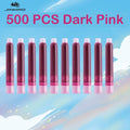 500/12 PCS JINHAO 12 Colors 3.4mm Non carbon Fountain Pen Ink Universal Sac Cartridges Refills School Office Supplies Stationery