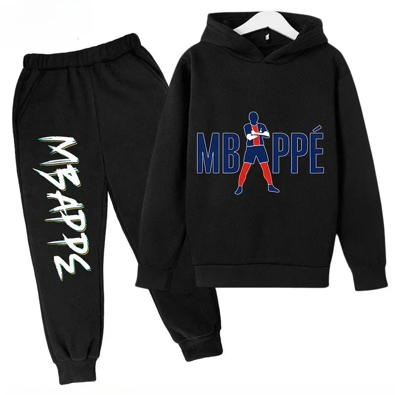 Spring Autumn Children's Hoodie Set Mbappe Print - View 23 | SAMAG