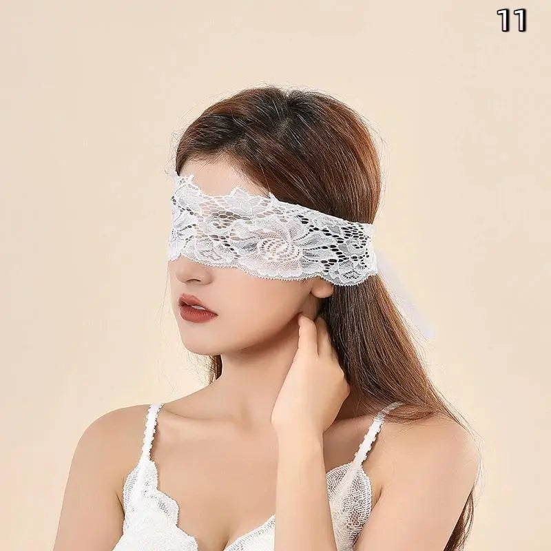 Lace Eye Mask Lady Blindfolds Hollow Lace Masquerade Sexy Face Mask Cosplay Prom Party Props Adult Games