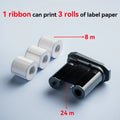 2Rolls Balck White or Color Ribbons of Niimbot M2 Thermal Transfer Label Printer Home Office 20-50mm Width Pint up to 24 Meters
