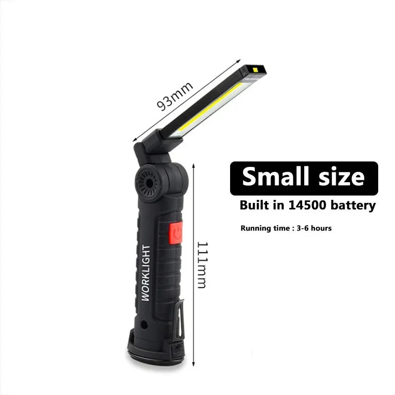 5 Modes USB Rechargeable Flash Light COB Torch Tail Magnet Work Lights Portable Camping Lantern LED Working Lamp Flashlight