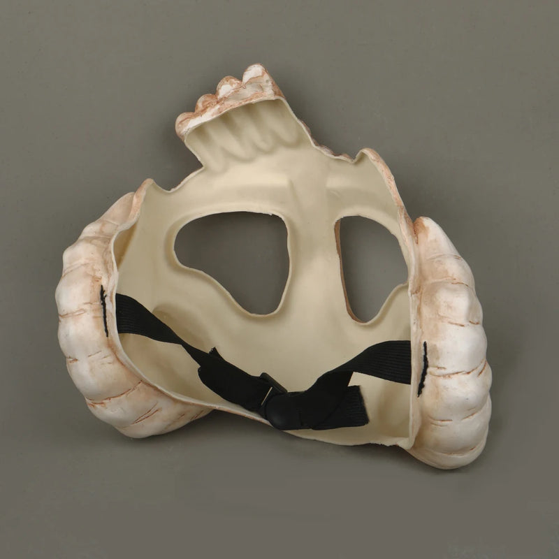 Anime Masks Thousand Year Blood War Neliel Helmet Goat Horn Skull Mask Halloween Prop Accessories