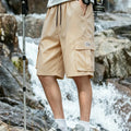 Men's Side Pocket Label Cargo Casual Shorts Outdoor | SAMAG