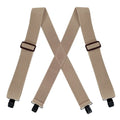 Heavy Duty Suspenders Big and Tall with 4 Clips Belt Loop X Back 5cm Wide Work Braces Adjustable Elastic for Men Women Fashion