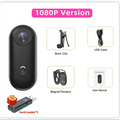 4K/1080P  Mini Magnetic Action Camera HD WiFi Wireless Body Mount POV Holder Bodycam Vlogging Motorcycle Helmet Sports Video Cam