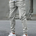 50%HOT2026 New Men's Casual Jogging Pants Solid Color Pocket Sports Trousers Street Hip Halen - View 4 | SAMAG