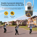4G SIM Solar Camera AOV 24 Hours Record Built-in 31200 MAh Battery Outdoor Surveillance 60X Zoom Cam Auto Track 25W Solar Panel