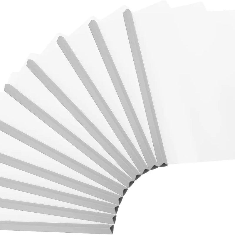10Pcs Clear Report Covers with Sliding Bar 10mm Slide-Grip Resume Covers 75 Sheet Capacity A4 Presentation Folder for File Resum
