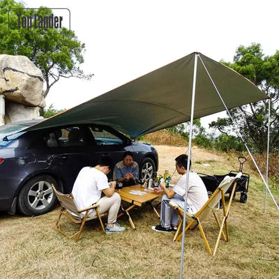 SUV, Car Side Awning, Waterproof Tarp with Pole, Ropes | SAMAG