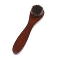 1PC Shoe Boot Polish Shine Cleaning Dust Removal Durable Shoe Brush Long Wood Handle Bristle Horse Hair Brush