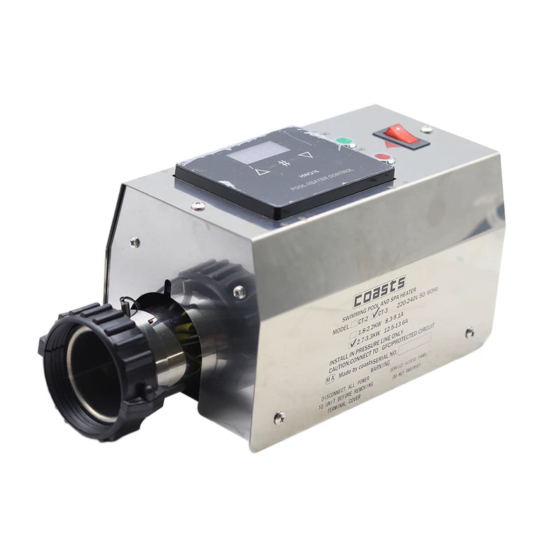 NEW 3KW 220V Pool Heater Electric Swimming Pool and SPA Bath Heating Tub Water Heater Thermostat Swimming Pool Accessories