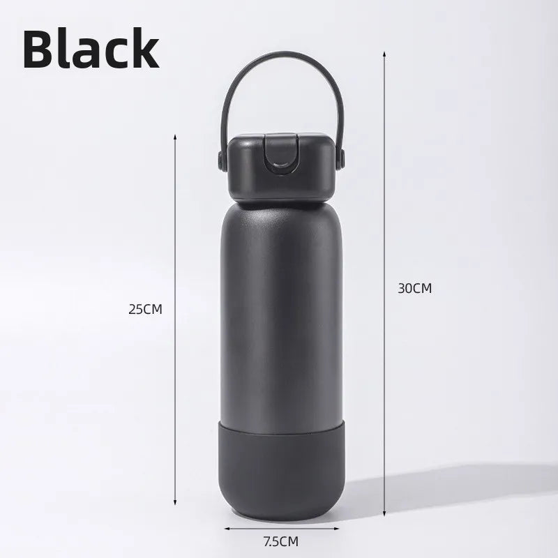 18oz24oz32oz Thermos Bottle With Straw Stainless Steel Car Thermal Cup Sports Water Bottles Keeps Cold and Heat Thermal Mug
