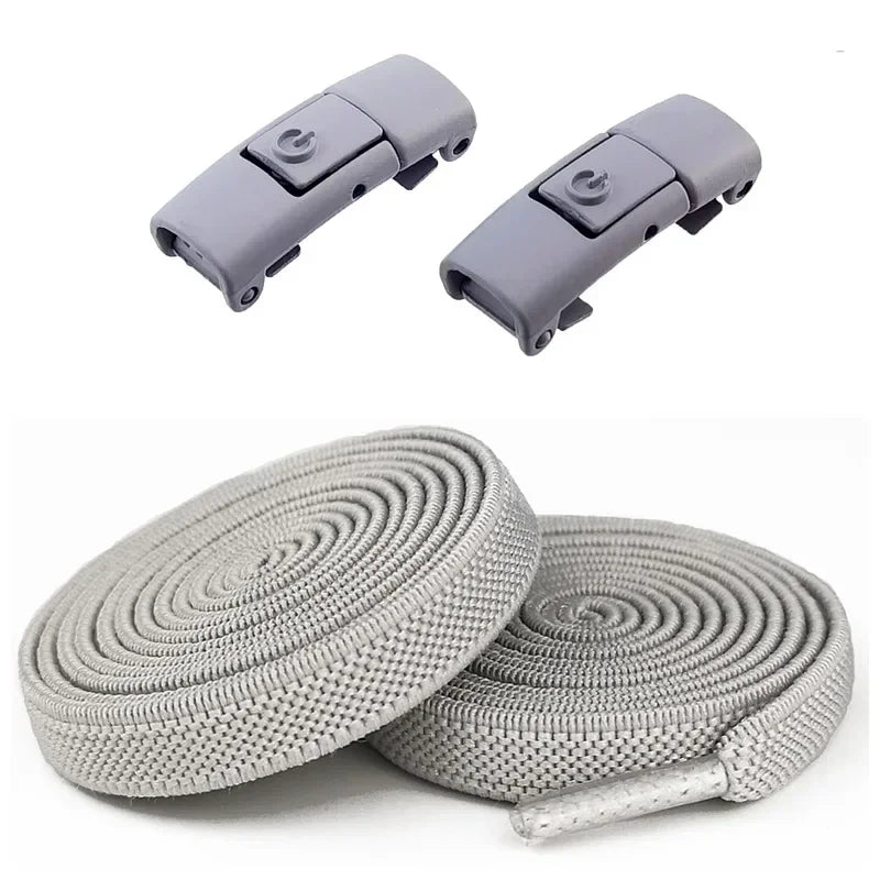 Elastic Laces Sports Colorful Press Lock Shoelaces Without Ties Flats No Tie Shoe Laces Kid Adult Shoelace Shoes Accessories New