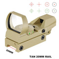 Hot 20mm Rail Riflescope Hunting Optics Holographic Red Dot Sight Reflex 4 Reticle Scope Collimator Sight