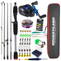 Sougayilang Baitcasting Fishing Rod and Reel Full Kit | SAMAG