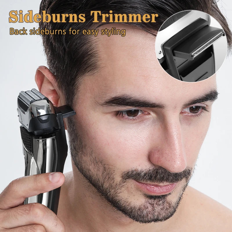 Men's Foil Electric Shavers Razor for Men Cordless USB-C Rechargeable Shaver with Pop-up Trimme  Waterproof Wet/Dry Foil Razor