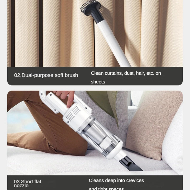 Handheld Vacuum Cleaner 6500Pa Powerful Wireless Car Vacuum Cleaner Lightweight Portable Dustbuster Home Cleaning Machine
