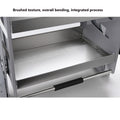 3 layers Wall Cabinet Lift Pull Basket Kitchen Stainless Steel Drawer Seasoning Bottle Storage Racks - View 3 | SAMAG