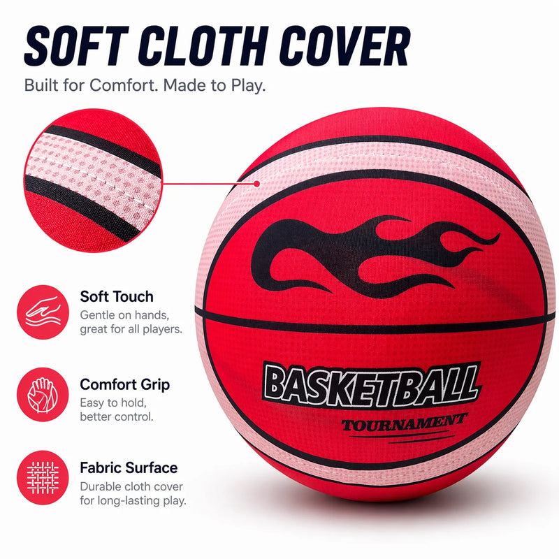 Fabric Cover Silent Basketball Size3 5 7 Quiet Indoor | SAMAG